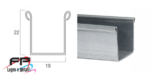 Guida in ferro zincato 22
